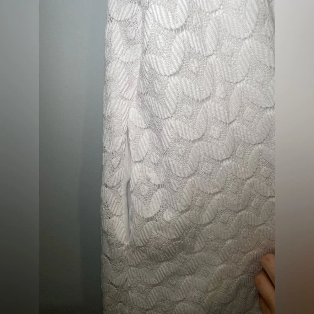 Show Me Your MuMu Flora Spacey Lacey White Mini Dress Size S - Picture 5 of 9